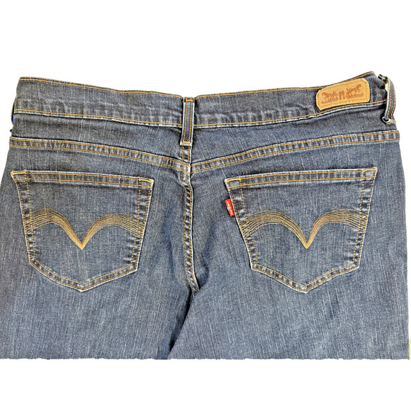 Vintage Levis 512 Jeans Mens 33x32 Blue Straight Leg Perfect Slimming Y2K 2002 - Picture 4 of 7